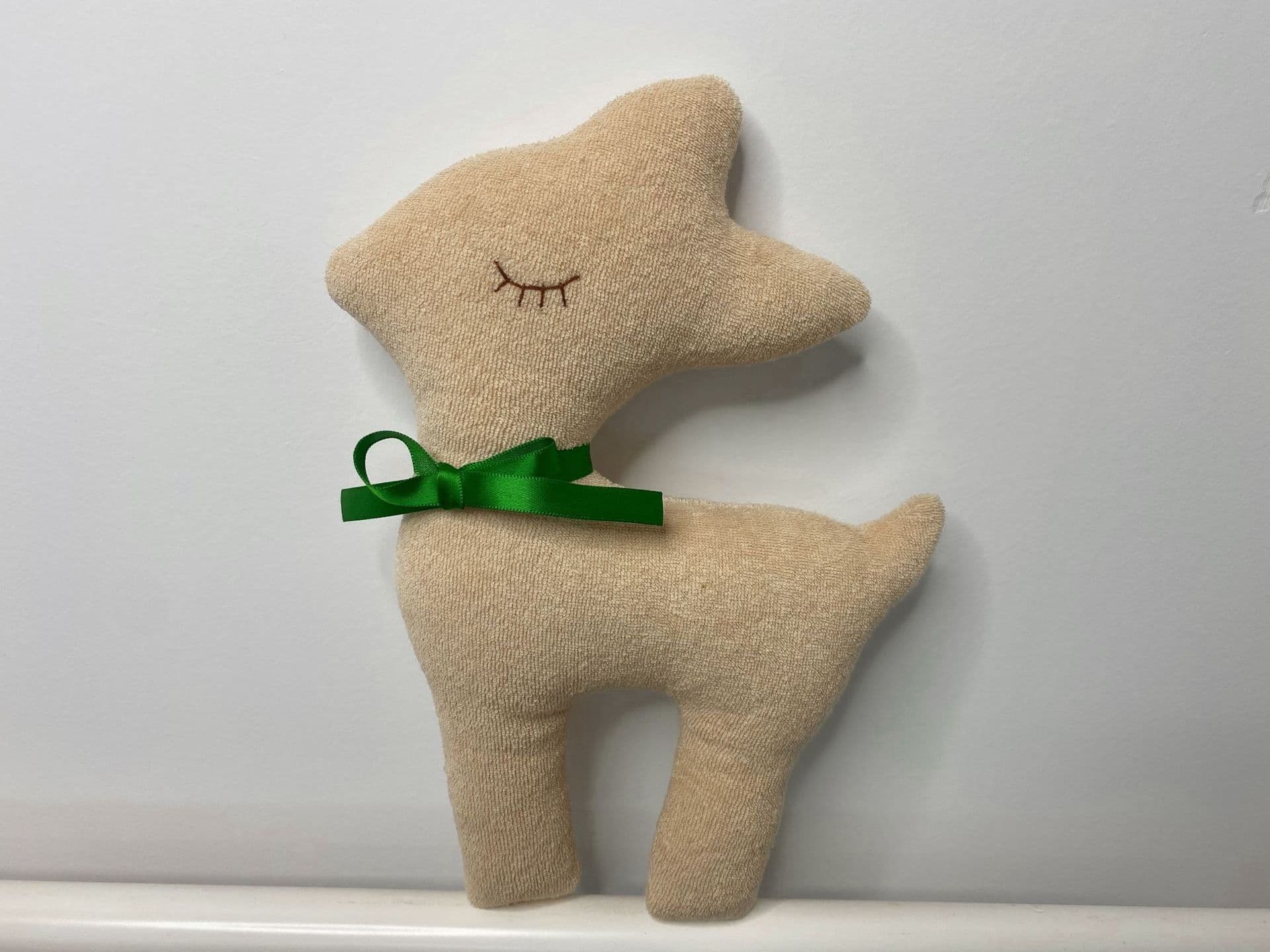 image-Baby Comfort Doll - Green Mouse Plush Toy