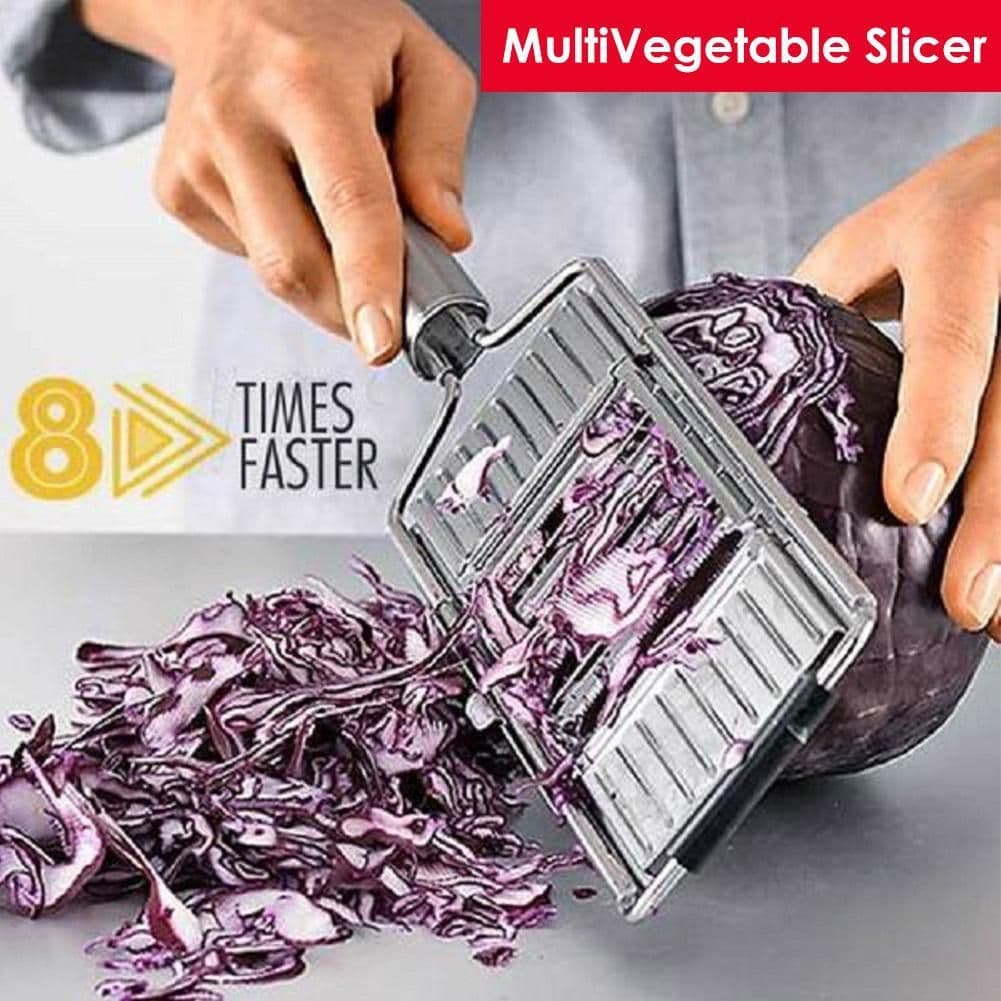 image-Multifunctional Vegetable Slicer Food Chopper Stainless Steel Kitchen Tools For Chop Up Various Fruits And Vegetables