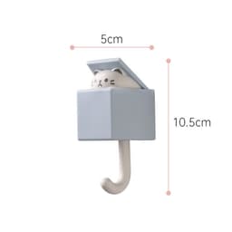 image-Cartoon Adhesive Hooks - No Drill, 2kg Capacity