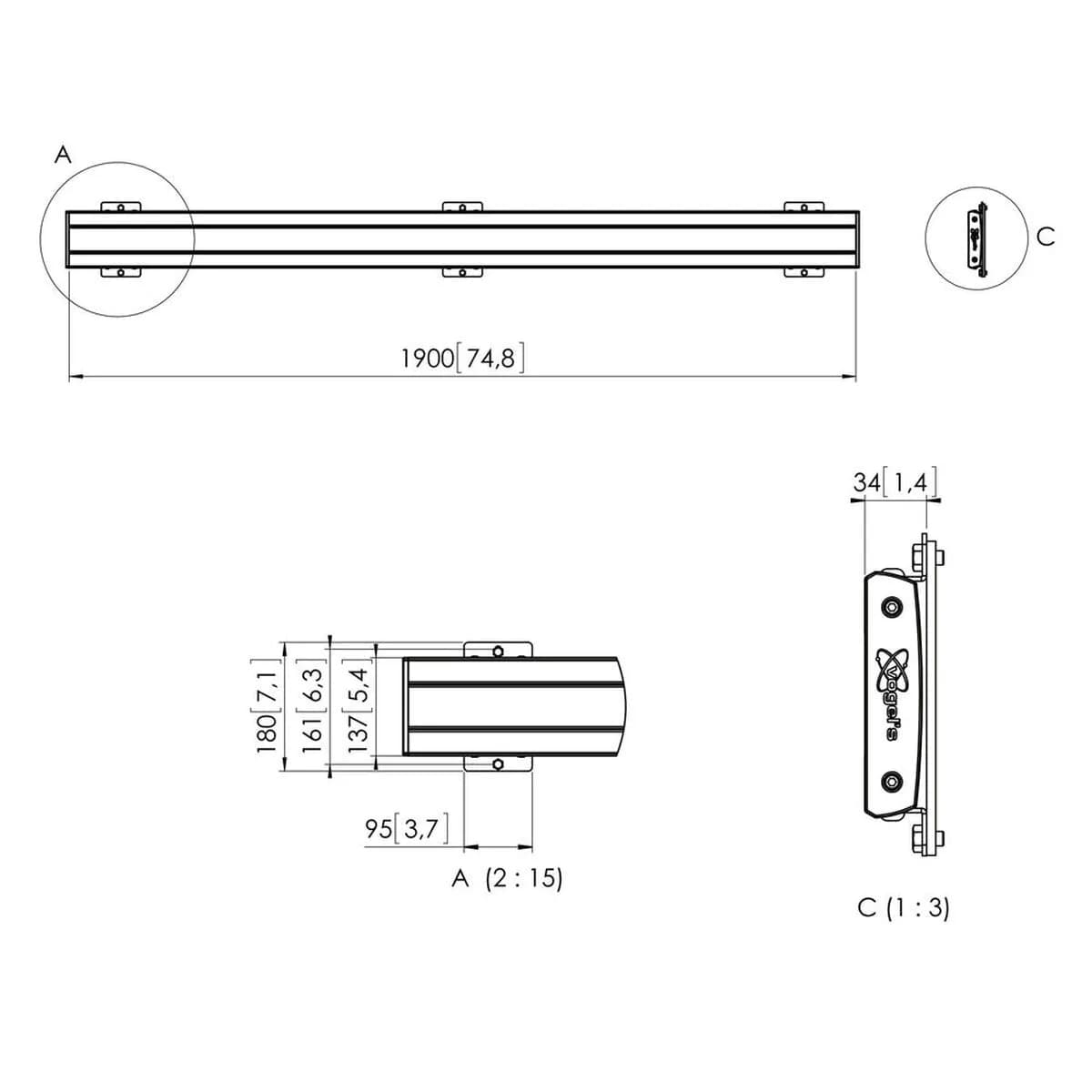 image-Bar Vogel's PFB 3419 1,9 m