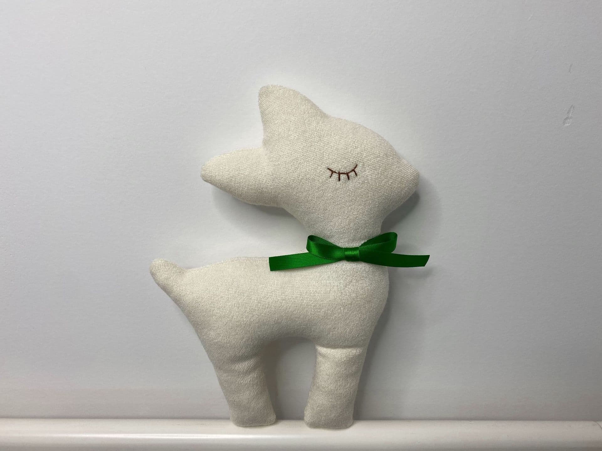image-Baby Comfort Doll - Green Mouse Plush Toy