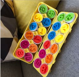 image-Cross-border special for smart egg pairing twisted egg recognition color children's educational early education assembled toy simulation egg box