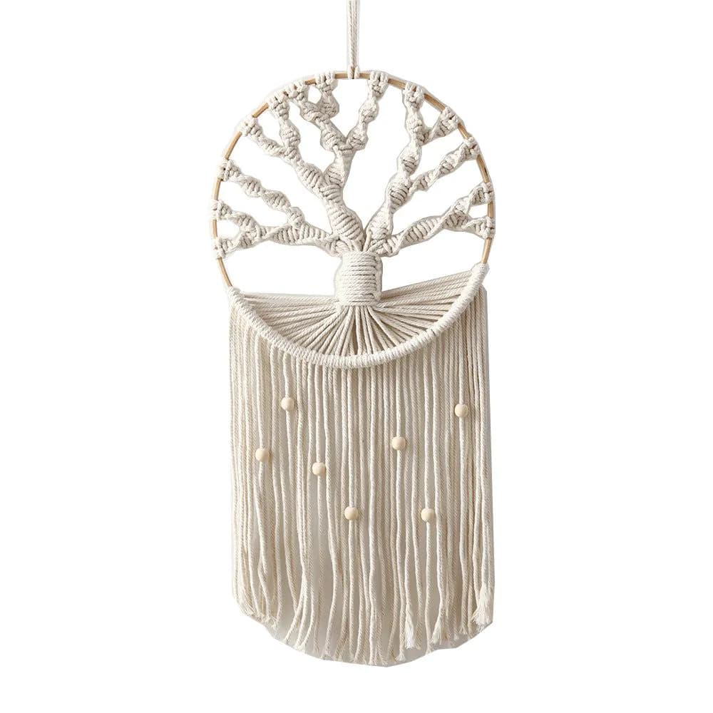 image-Nordic Bohemian tapestry home decoration tree of life hand-woven cotton thread preparation dream catcher shooting props