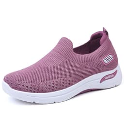 image-Jin Shiyuan Women's Casual Shoes - Purple Mesh Low Heel