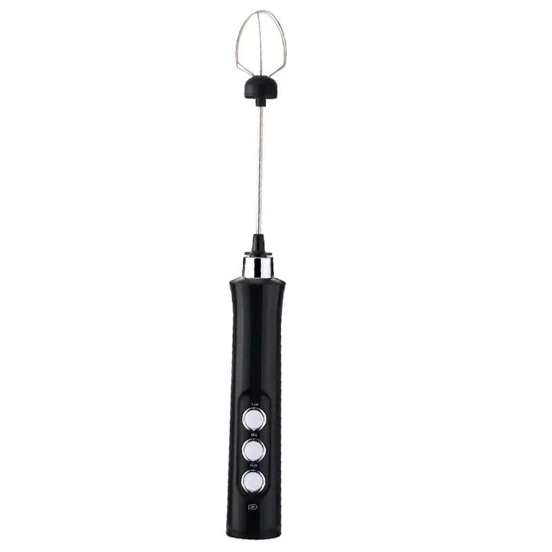 image-USB Rechargeable Handheld Egg Beater Milk Frother Stirrer