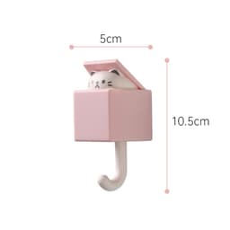 image-Cartoon Adhesive Hooks - No Drill, 2kg Capacity