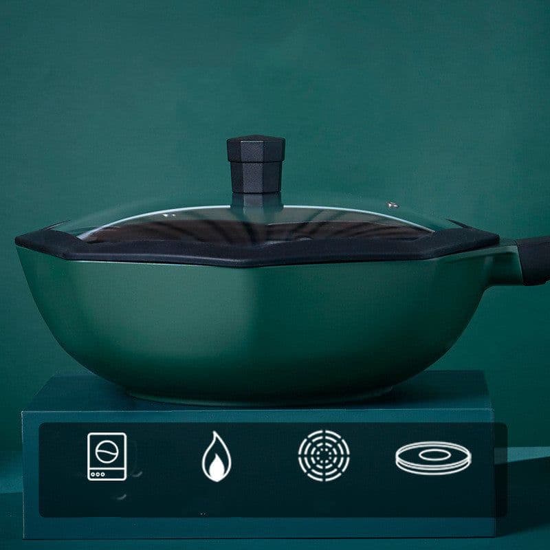 image-Star anise wok non-stick pan household pan wok gas stove