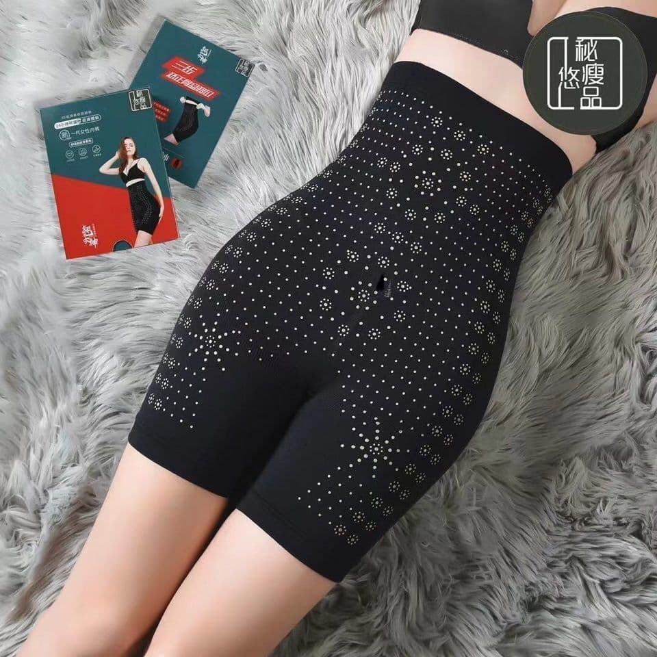 image-Yaoxi Story Graphene Waist Shaping Leggings - Breathable High Waist Butt Lifter