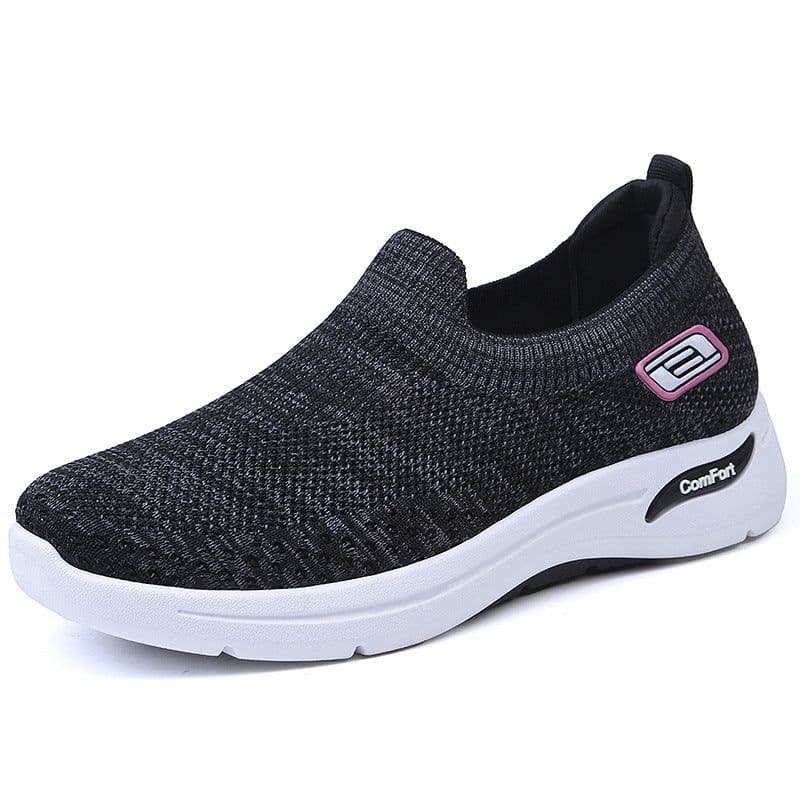 image-Jin Shiyuan Women's Casual Shoes - Purple Mesh Low Heel