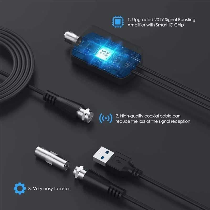 image-HDTV Indoor Digital TV Antenna with Amplifier