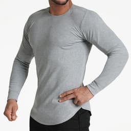 image-Muscle Boy Long-Sleeve T-Shirt Grey XXL