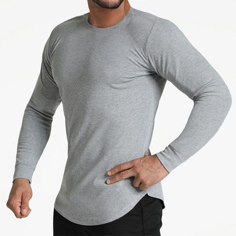 image-Muscle Boy Long-Sleeve T-Shirt Grey XXL