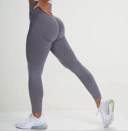 image-High-Waist Yoga Fitness Pants - Green Slim Women's Hip-Lifter (65 characters)