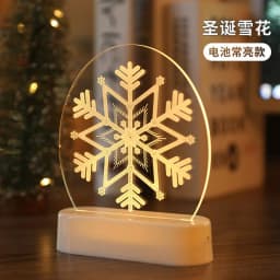 image-3D night light room decoration Christmas decorations ornaments ins Christmas gifts LED Christmas lights string