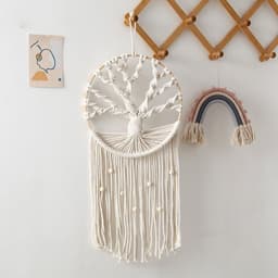 image-Nordic Bohemian tapestry home decoration tree of life hand-woven cotton thread preparation dream catcher shooting props