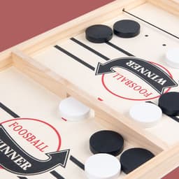 image-Wooden Bouncing Chess Bumping Balls Set for Teens - 2-in-1 Game