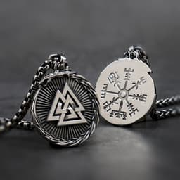 image-Nordic Viking Knot Necklace - Titanium Steel Retro