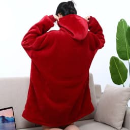 image-Cross-border foreign trade Amazon TV cross-border lazy pullover sweater flannel cotton velvet cold-proof and warm nightgown