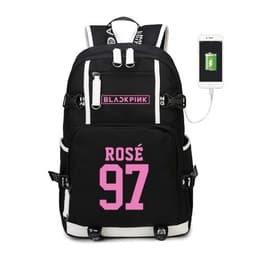 image-BLACKPINK Park Chae-young, LISA, Kim Ji-soo, the same starry sky backpack, school bag, backpack, Korean version, USB