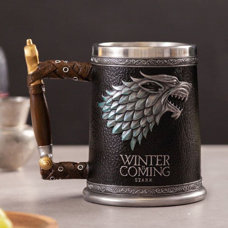 image-Stainless Steel Beer Mug - 501-600ml Skeleton