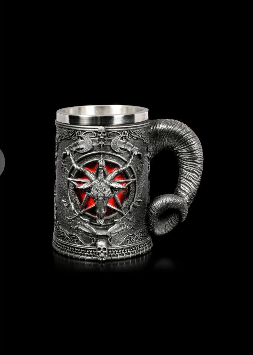 image-Stainless Steel Beer Mug - 501-600ml Skeleton