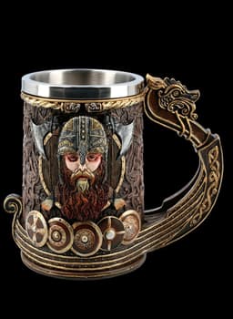 image-Stainless Steel Beer Mug - 501-600ml Skeleton