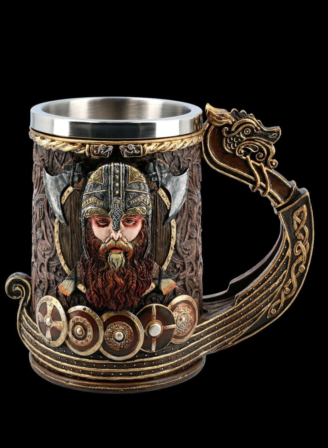 image-Stainless Steel Beer Mug - 501-600ml Skeleton