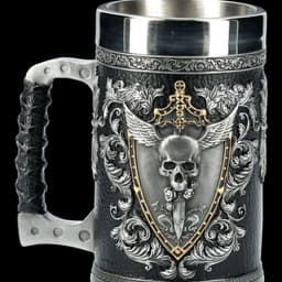 image-Stainless Steel Beer Mug - 501-600ml Skeleton