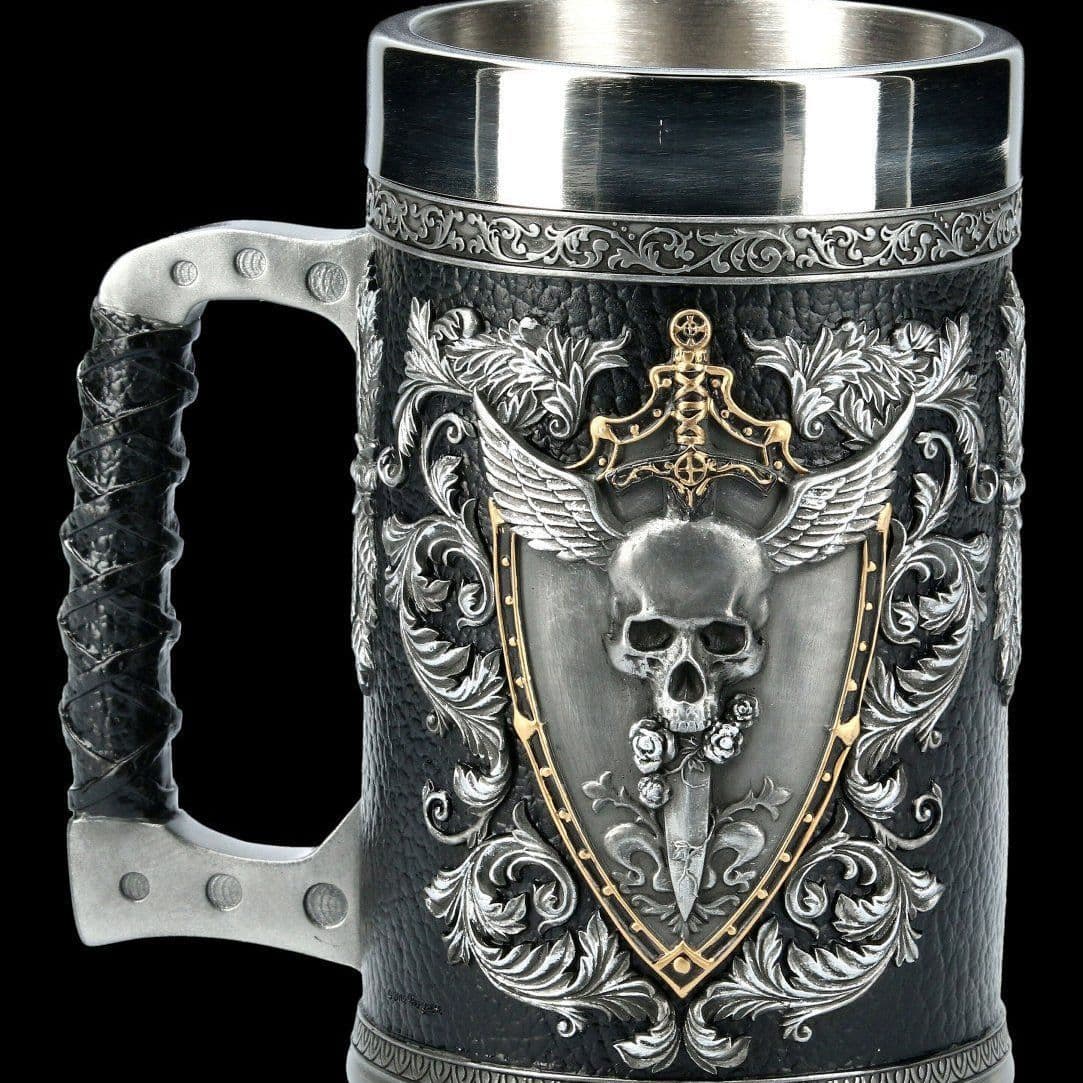 image-Stainless Steel Beer Mug - 501-600ml Skeleton