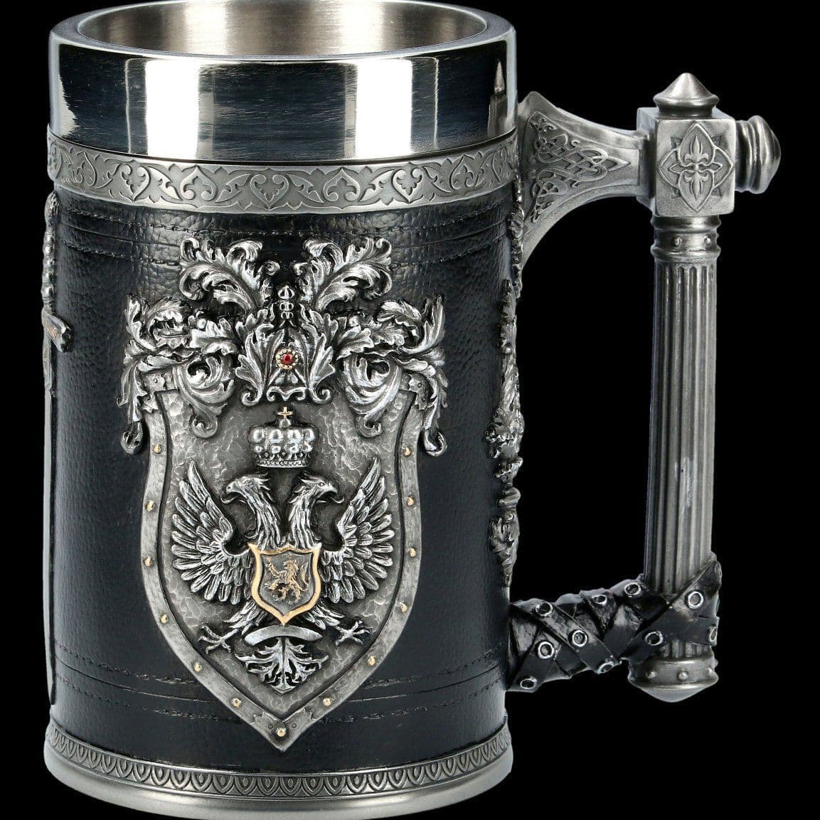 image-Stainless Steel Beer Mug - 501-600ml Skeleton