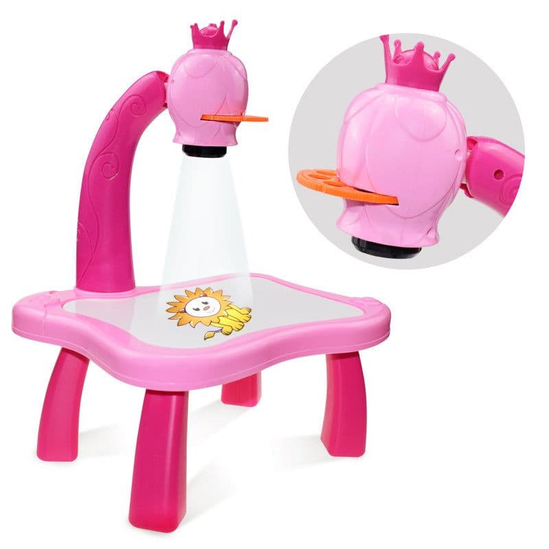image-Children's intelligent projection painting toy writing drawing board
