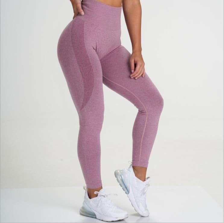 image-High-Waist Yoga Fitness Pants - Slimming Hip-Lifting Green Women's L