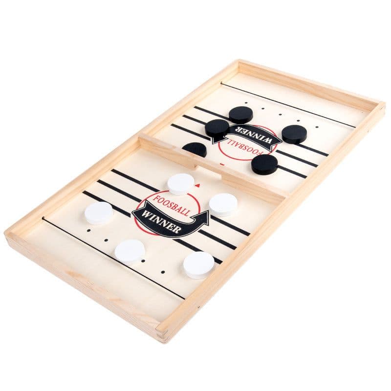 image-Wooden Bouncing Chess Bumping Balls Set for Teens - 2-in-1 Game