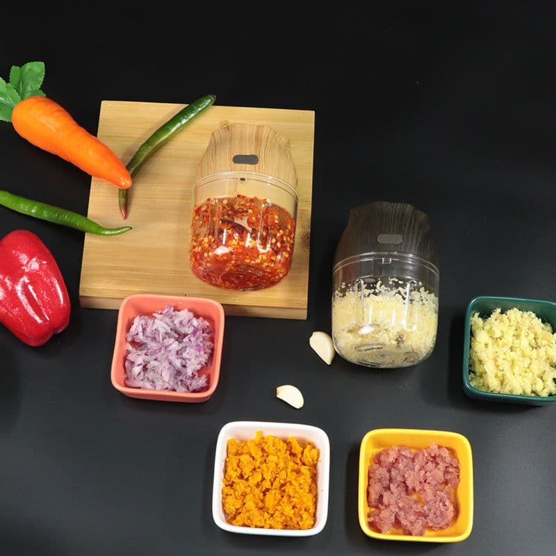 image-mini cooking machine USB charging wireless garlic machine garlic masher electric garlic chopper cutter