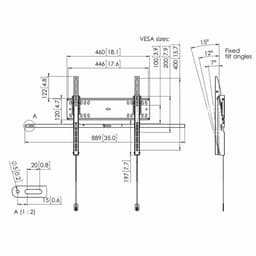 image-TV Mount Vogel's 7047100 55" 65" 75 Kg