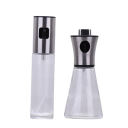 image-Glass Oil Spray Bottle 200ml - Modern Press Type