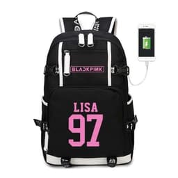 image-BLACKPINK Park Chae-young, LISA, Kim Ji-soo, the same starry sky backpack, school bag, backpack, Korean version, USB