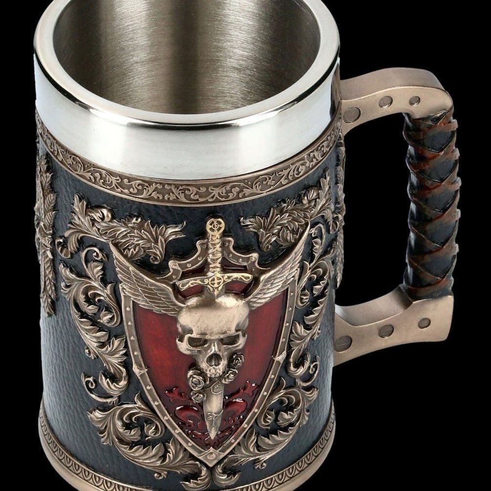 image-Stainless Steel Beer Mug - 501-600ml Skeleton
