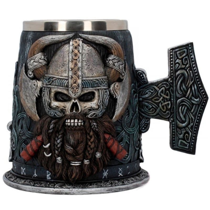 image-Stainless Steel Beer Mug - 501-600ml Skeleton