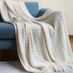image-Dongxuan Knitted Blanket - Light Gray 130x230cm