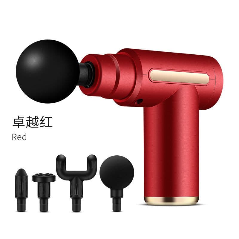 image-Pocket Mini Fascia Gun - 4 Heads 5 Gears Massager