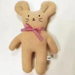 image-Baby Comfort Doll - Green Mouse Plush Toy