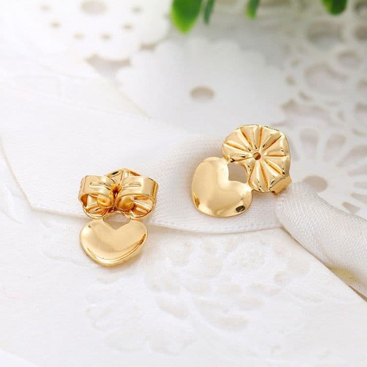 image-Pure Copper Heart-Shaped Earring Clip - New Earring Lifter