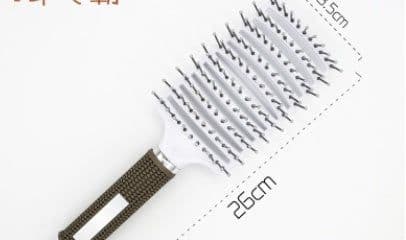 image-Bristle Hair Brush - Detangler Massage Comb
