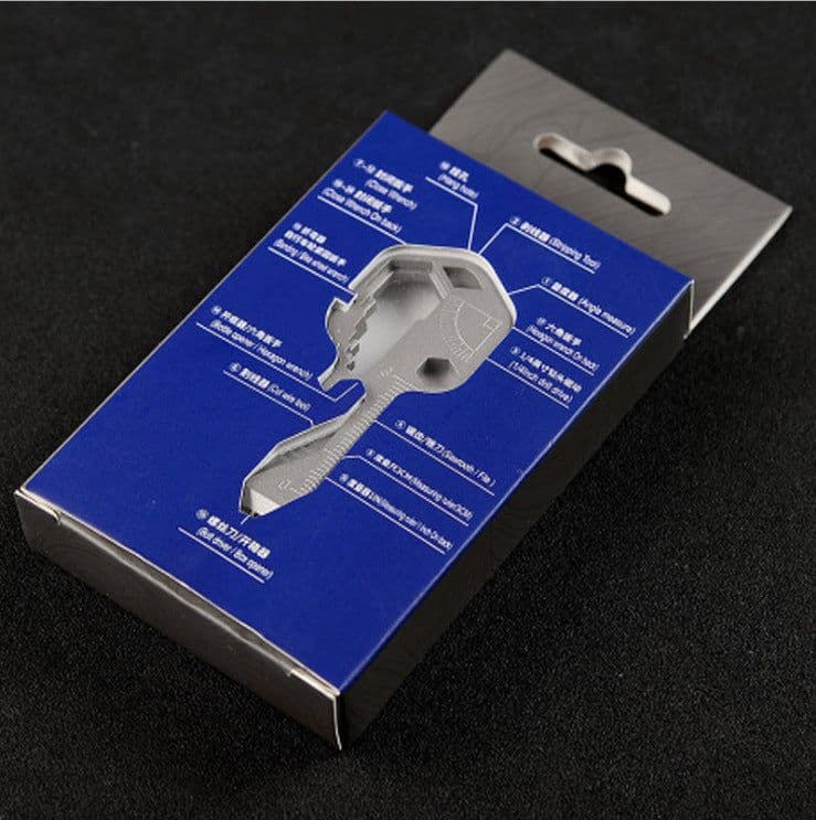image-Stainless Steel Multi-Tool Keychain Screwdriver