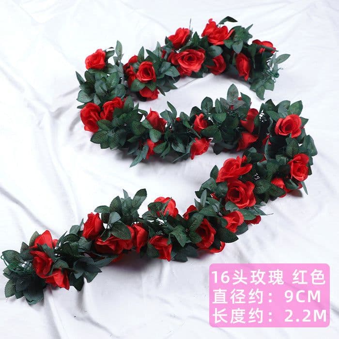 image-Simulation Rose Vine Fake Flower - Home Decor