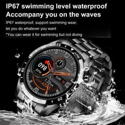 image-LIGE/Bangwei Multifunctional Smart Watch Bluetooth Call Pedometer Blood Pressure Heart Rate Detection Waterproof Watch