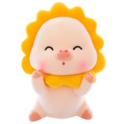 image-Cartoon Sun Pig Plush Toy - Cute Lying Pillow Doll for Kids Birthday Gift