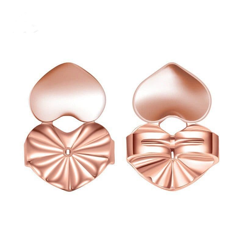 image-Pure Copper Heart-Shaped Earring Clip - New Earring Lifter