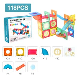 image-Color Window Pipe Magnetic Building Blocks 178pcs